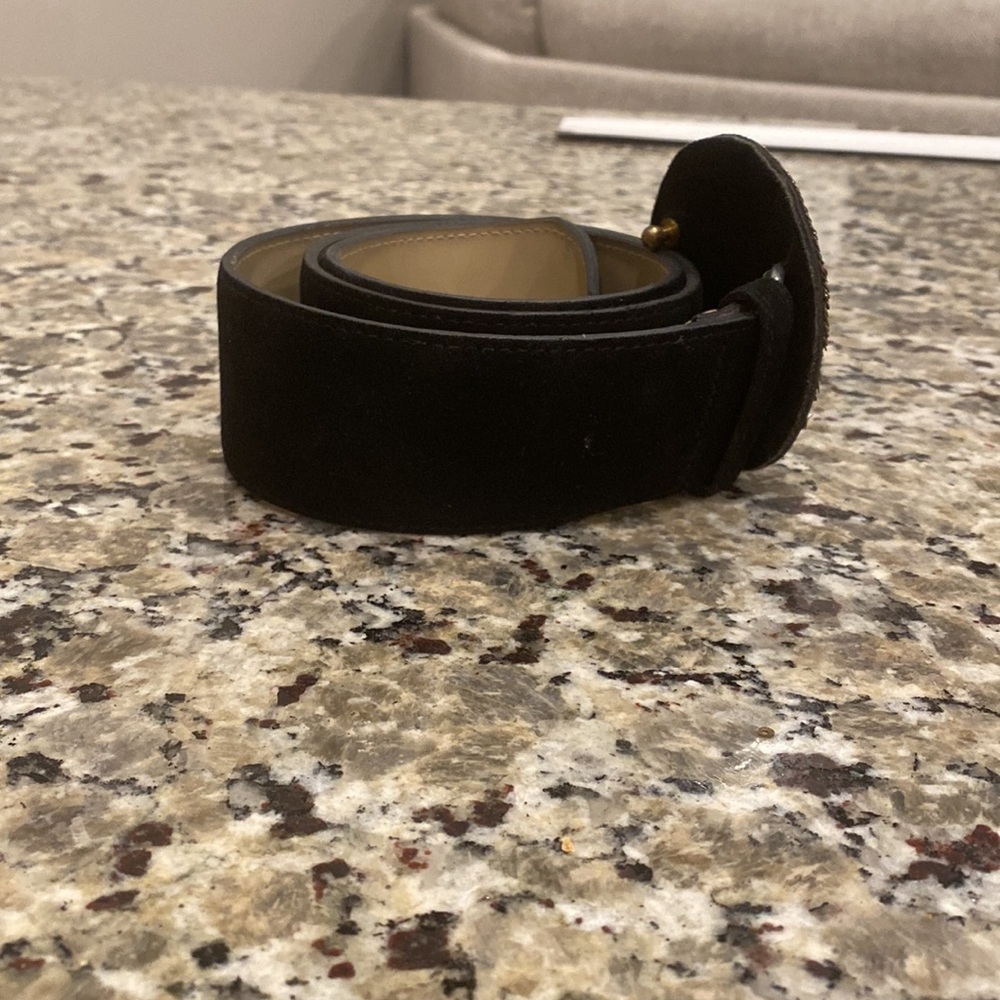 Y2K FP Anthropologie tribal-style belt with a concho buckle - Picture 4 of 11